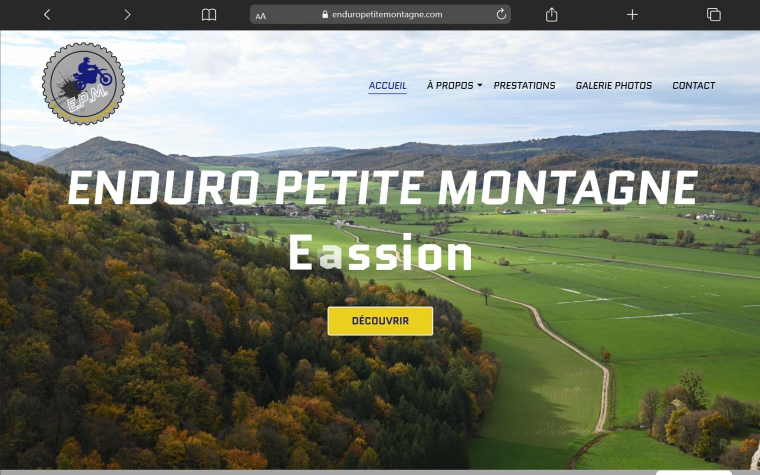 Enduro Petite Montagne - Site web