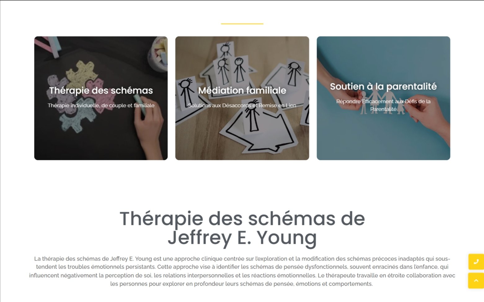 Thérapie et Médiation - Site web